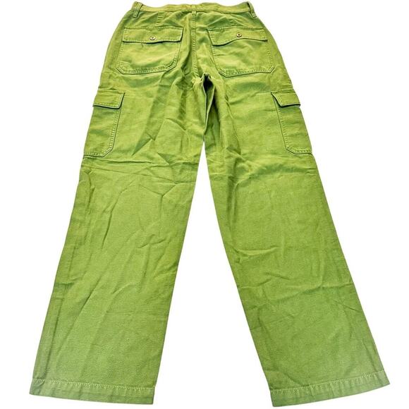 Madewell Green Straight Leg Cargo Utility Pants NK787 Size 28 NWT - Picture 3 of 9